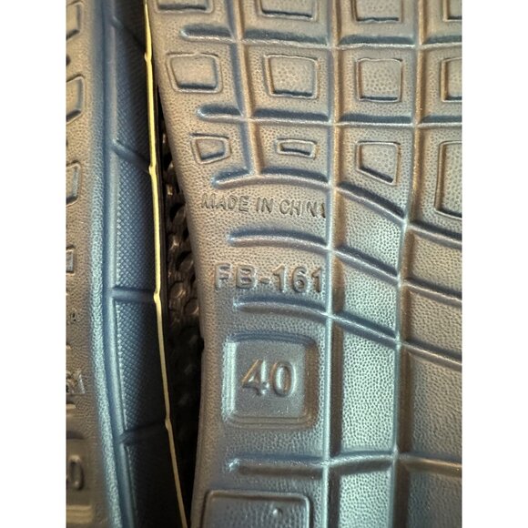 Breathable Mesh Navy Blue Slip-On Sport Clogs For Men & Women Size 40 Lightweigh - Picture 4 of 7